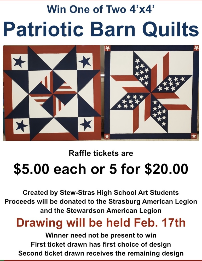 Patriotic Barn Quilts Raffle